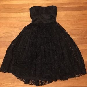 ruby rox lace strapless black dress